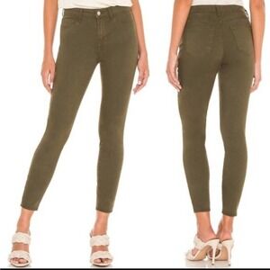 L’agence Margot High Rise Skinny Pant in Olive Night Size: 25